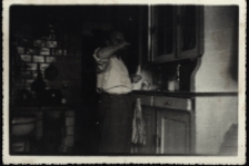 Wnętrze domu, Modlińska 8, Białystok, 1955 r.