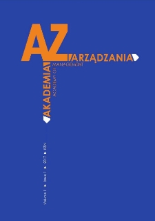 Akademia Zarządzania. Vol. 1, iss. 1