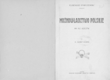 Możnowładztwo polskie : na tle dziejów. 2 A, Czasy Saskie