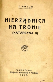 Nierządnica na tronie (Katarzyna II)