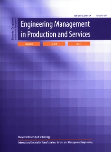 Engineering Management in Production and Services. Vol. 9, iss. 4