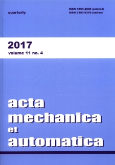 Acta Mechanica et Automatica. Vol.11, no 4