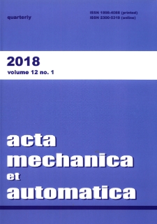 Acta Mechanica et Automatica. Vol. 12, no 1