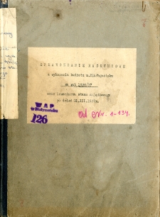 Sprawozdanie rachunkowe z wykonania budżetu m. Białegostoku za rok 1936/37 oraz inwentarz stanu majątkowego po dzień 31.III.1937 r.