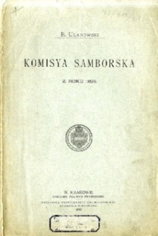 Komisya Samborska z roku 1698