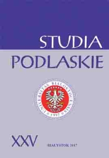Studia Podlaskie. T. 25