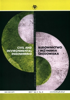 Budownictwo i Inżynieria Środowiska. Vol.8, no.4