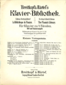 Aus der Jugendzeit, Op. 4. [Heft 1].