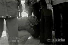 Giełda staroci, Plac XXX-lecia PRL, Białystok, ok. 1978 r., fot. ze zbiorów Andrzeja Trzcińskiego