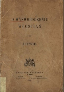 O wyswobodzeniu włościan na Litwie