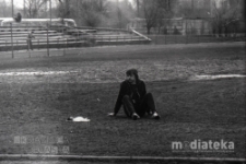 Stadion, ul. Jurowiecka, Białystok, ok. 1978 r., fot. ze zbiorów Andrzeja Trzcińskiego