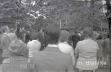 Procesja Bożego Ciała, Rynek Kościuszki, Białystok, druga połowa lat 70. XX w., fot. ze zbiorów Andrzeja Trzcińskiego