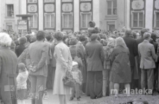 Procesja Bożego Ciała, Rynek Kościuszki, Białystok, druga połowa lat 70. XX w., fot. ze zbiorów Andrzeja Trzcińskiego