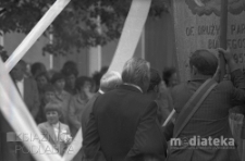 Procesja Bożego Ciała, ul. Lipowa, Białystok, druga połowa lat 70. XX w., fot. ze zbiorów Andrzeja Trzcińskiego