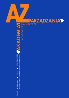 Akademia Zarządzania. Vol. 2, iss. 4