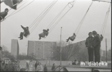 Wesołe miasteczko, Rynek Sienny, Białystok, ok. 1978 r., fot. ze zbiorów Andrzej Trzcińskiego
