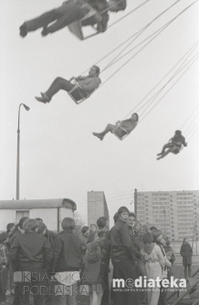 Wesołe miasteczko, Rynek Sienny, Białystok, ok. 1978 r., fot. ze zbiorów Andrzej Trzcińskiego