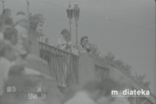 Księża przy schodach kościoł św. Rocha, Białystok, ok. 1978 r., fot. ze zbiorów Andrzej Trzcińskiego