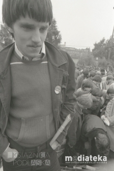 Giełda staroci, Plac XXX-lecia PRL, Białystok, ok. 1978 r., fot. ze zbiorów Andrzej Trzcińskiego