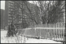 Zima w mieście, Piaski, Białystok, druga połowa lat 70. XX w., fot. ze zbior&oacute;w Andrzeja Trzcińskiego