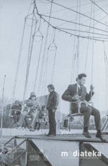 Wesołe miasteczko, Rynek Sienny, Białystok, ok. 1978 r., fot. ze zbiorów Andrzej Trzcińskiego