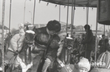 Wesołe miasteczko, Rynek Sienny, Białystok, ok. 1978 r., fot. ze zbiorów Andrzej Trzcińskiego