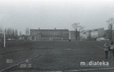 Hala Sportowa Jagiellonii Białystok, ul. Jurowiecka 21, Białystok, druga połowa lat 70. XX w., fot. ze zbiorów Andrzeja Trzcińskiego