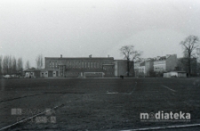 Hala Sportowa Jagiellonii Białystok, ul. Jurowiecka 21, Białystok, druga połowa lat 70. XX w., fot. ze zbiorów Andrzeja Trzcińskiego