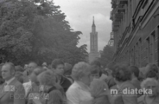 Procesja Bożego Ciała, ul. Lipowa, Białystok, druga połowa lat 70. XX w., fot. ze zbiorów Andrzej Trzcińskiego