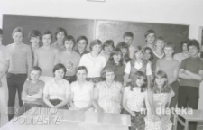 Zdjęcie klasowe, Białystok, druga połowa lat 70. XX w., fot. ze zbiorów Andrzeja Trzcińskiego