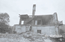 Burzenie starej zabudowy, Białystok, druga połowa lat 70. XX w., fot. ze zbiorów Andrzeja Trzcińskiego