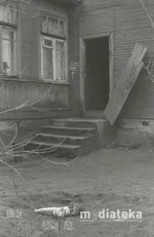 Drewniana zabudowa, Białystok, druga połowa lat 70. XX w., fot. ze zbiorów Andrzeja Trzcińskiego