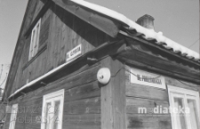 Drewniana zabudowa, ul. Czysta, Białystok, druga połowa lat 70. XX w., fot. ze zbior&oacute;w Andrzeja Trzcińskiego