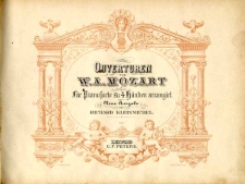 Ouverturen für Pianoforte zu 4 Händen arrangirt