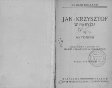 Jan Krzysztof w Paryżu. T. 7, Antonina