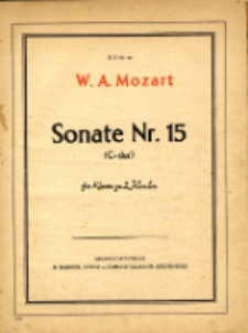Sonaty. Fortepian. nr 15. KV 533. C-dur.