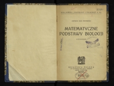 Matematyczne podstawy biologji