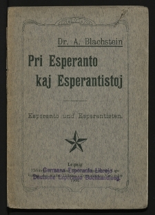 Pri Esperanto kaj Esperantistoj