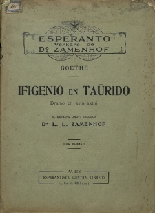Ifigenio en Taŭrido : dramo en kvin aktoj