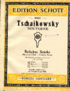 Nokturny. Fortepian, skrzypce. Nr 4. Op. 19. (aranż.)