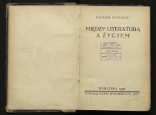 Między literaturą a życiem