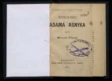 Przyczynek do życiorysu Adama Asnyka