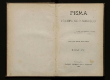 Pisma Józefa Supińskiego. T. 4