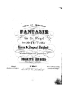 Fantasie über das Lied „Christus ist erstanden“. Organy. Op. 6.