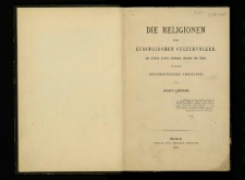 Die Religionen der europäischen Culturvölker, der Litauer, Slaven, Germanen, Griechen und Römer, in ihrem geschichtlichen Ursprunge
