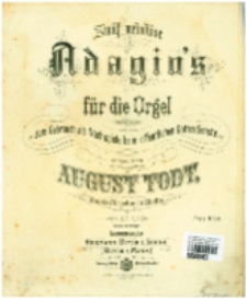 Zwölf melodiöse Adagio's : für die Orgel : Op. 7 : zum Gebrauch als Nachspiele beim öffentlichen Gottesdienste