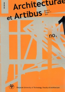 Architecturae et Artibus. Vol.11, no.1