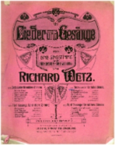 Sechs Lieder für hohe Stimme op. 17