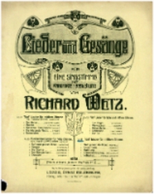 Fünf Lieder für mittlere Stimme op. 24