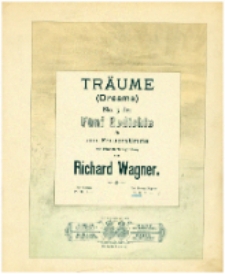 Träume : Studie zu Tristan und Isolde = Dreams